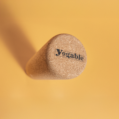 yoga roller | Natural Cork Roller | cork yoga roller | Yogable