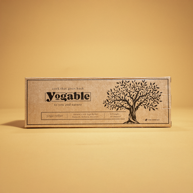 yoga roller | Natural Cork Roller | cork yoga roller | Yogable